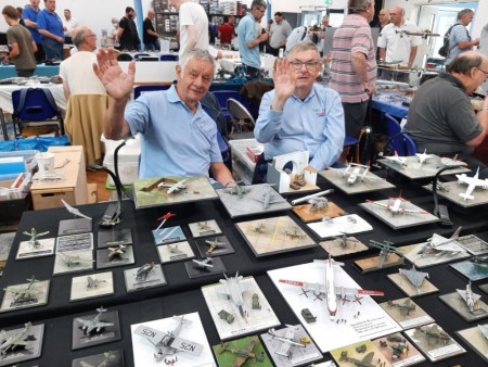 Founder members Terry and David, complete with No1 dress